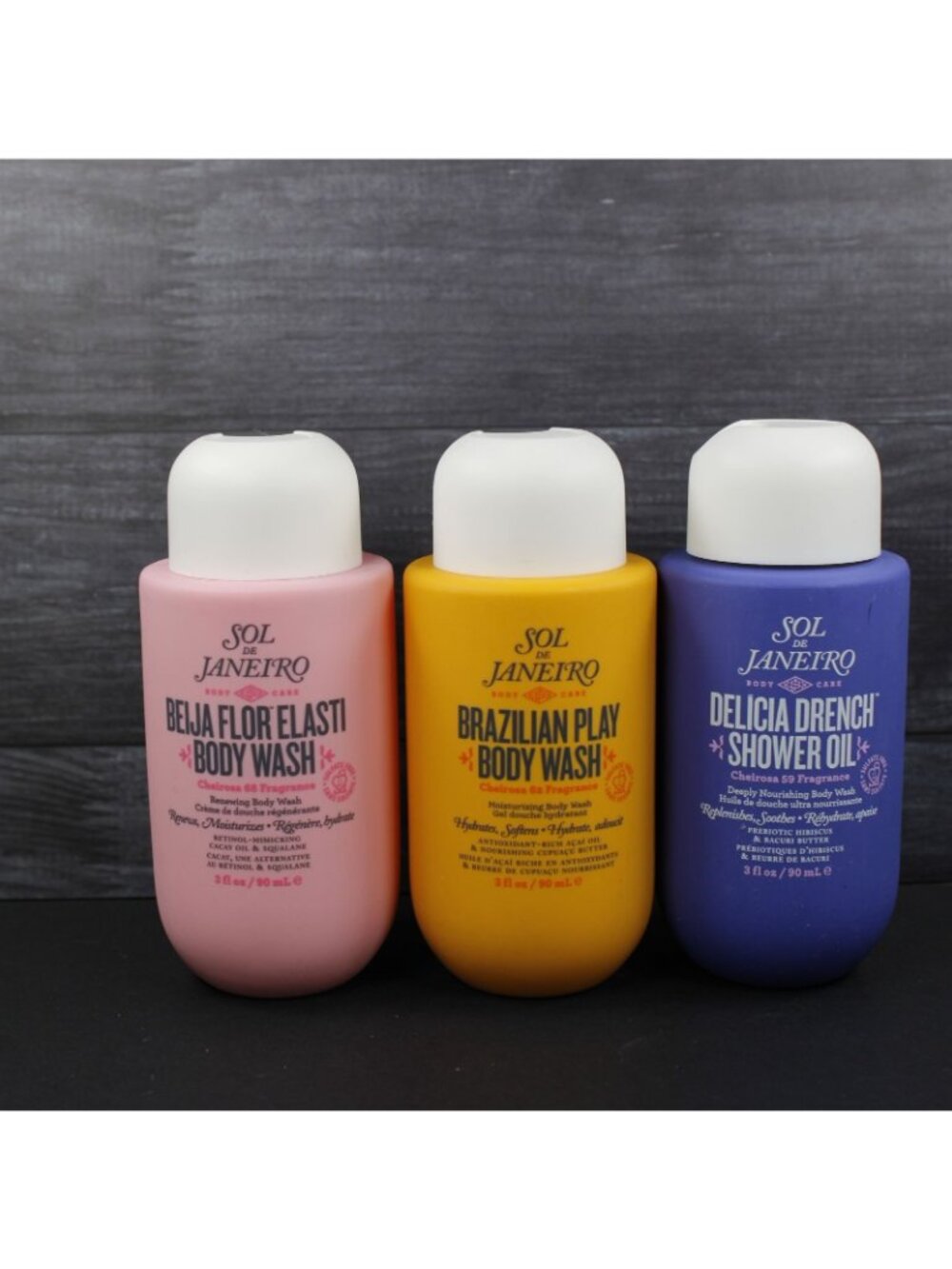 Sol De Janeiro Body Wash Trio Set: Original, Bejia Flor, & Delicia Drench Gels - Picture 3 of 3
